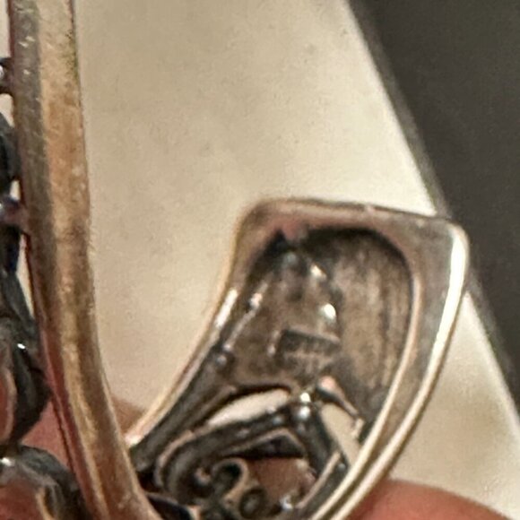 Filigree Sterling Silver 925 Vintage Cuff Bracelet Wide Tested Victorian Gift - Picture 7 of 8